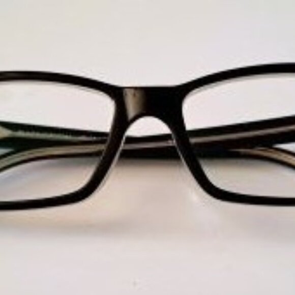 Kids Black & Clear Two-Tone Rectangular Eyeglass Frames Modern Smart-Style - Picture 3 of 7